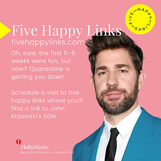 Oh, sure, the first 5-6 weeks were fun, but now  Quarantine is getting you down. Schedule a visit to five happy links where you