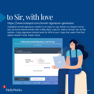 Make a resolution to add an email signature this year! Multiple templates, cut and paste simple
