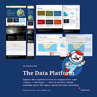 Data alone is just half the story. Your data needs to be organized, framed and explained in order to be understood.