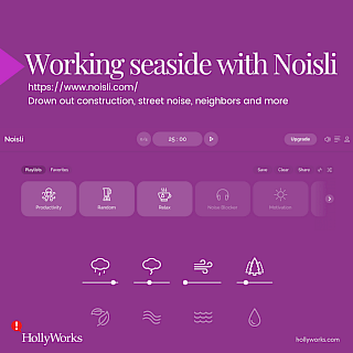 Miss that morning coffee shop stop for a little latte and email catch up?  A free Noisli account includes the low clink-and-chatter of a coffee shop if you miss that brand of noise because that